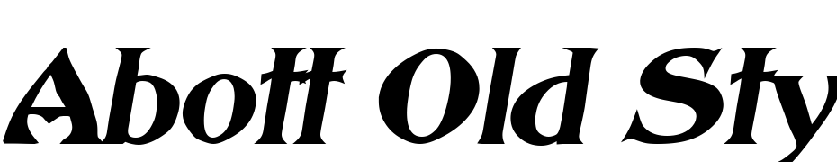 Abott Old Style Bold Italic cкачати шрифт безкоштовно